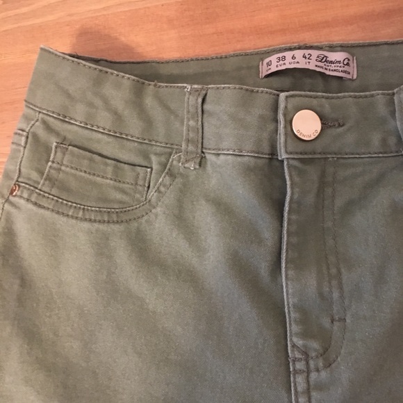 Women’s Sage Green Jeans - Picture 2 of 4